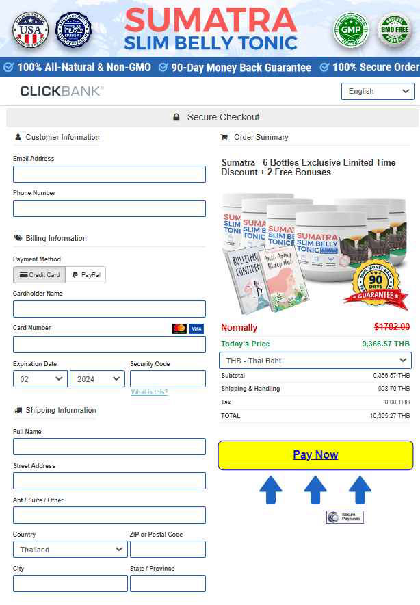 Sumatra Slim Belly Tonic - Secure checkout