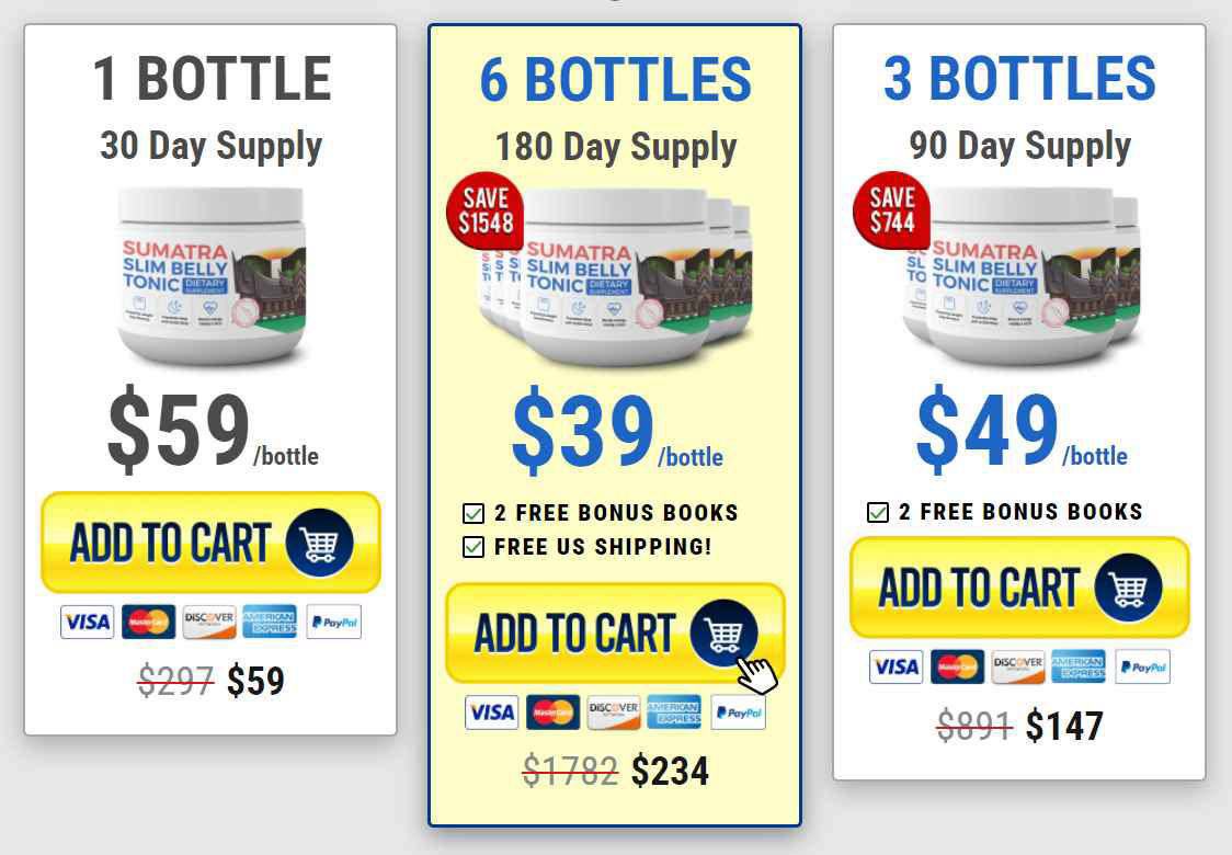 Order Sumatra Slim Belly Tonic best pricing